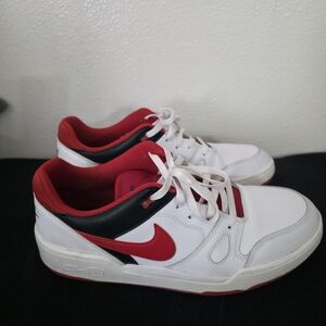 Nike Men's Red, White, and Black Sneakers